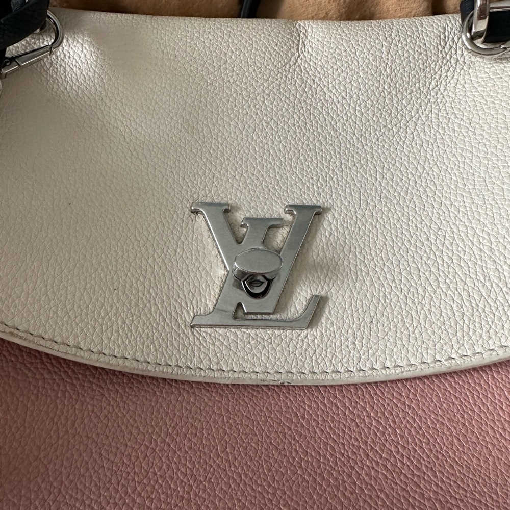 Louis Vuitton LockMe Ever MM Two Way Rose, Black, Cream Shoulder Bag - Picture 5 of 14